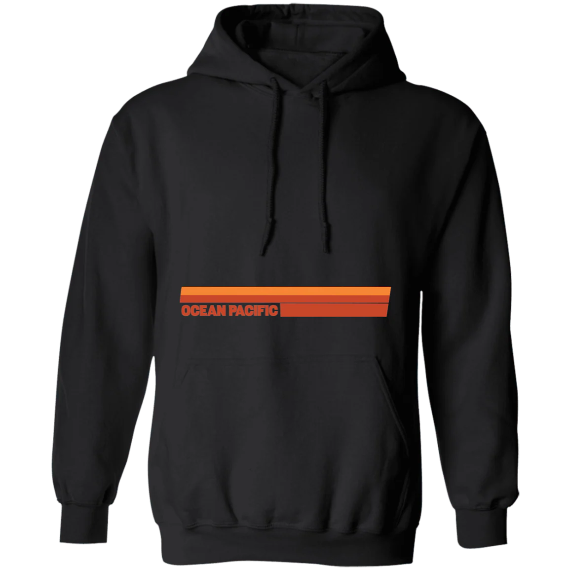 Big Wave Belly Print Fleece Hoodie - Image 3