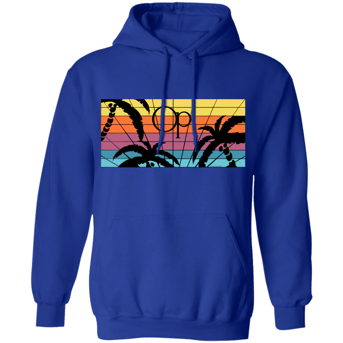 3D Palms Fleece Hoodie - Image 12