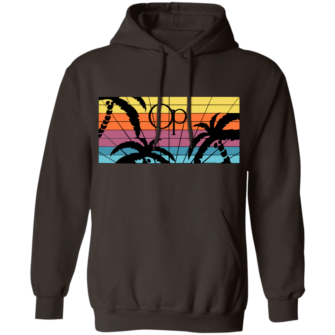 3D Palms Fleece Hoodie - Image 5