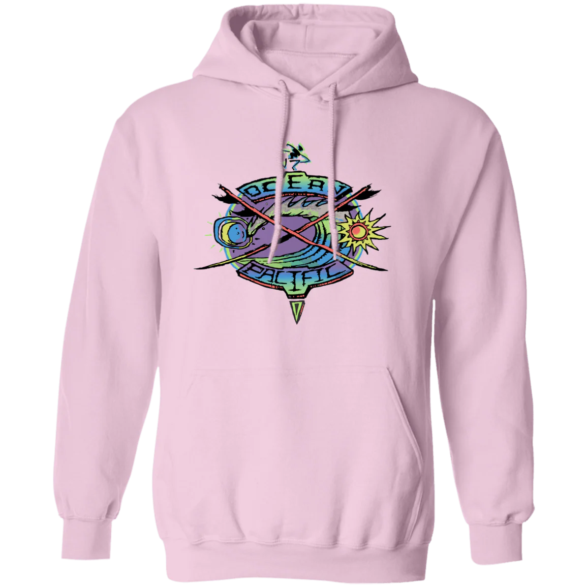 Surf Crossing Neon Fleece Hoodie - Image 5
