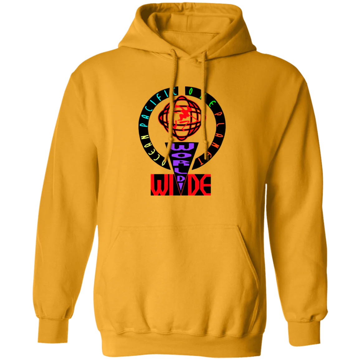 World Wide Neon Fleece Hoodie - Image 3