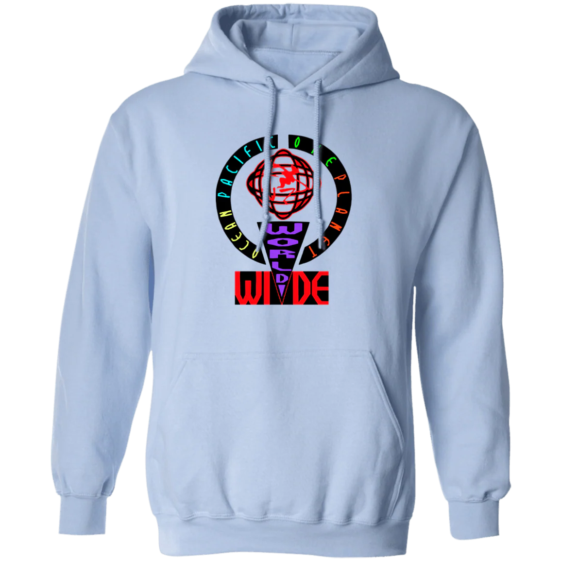 World Wide Neon Fleece Hoodie - Image 4