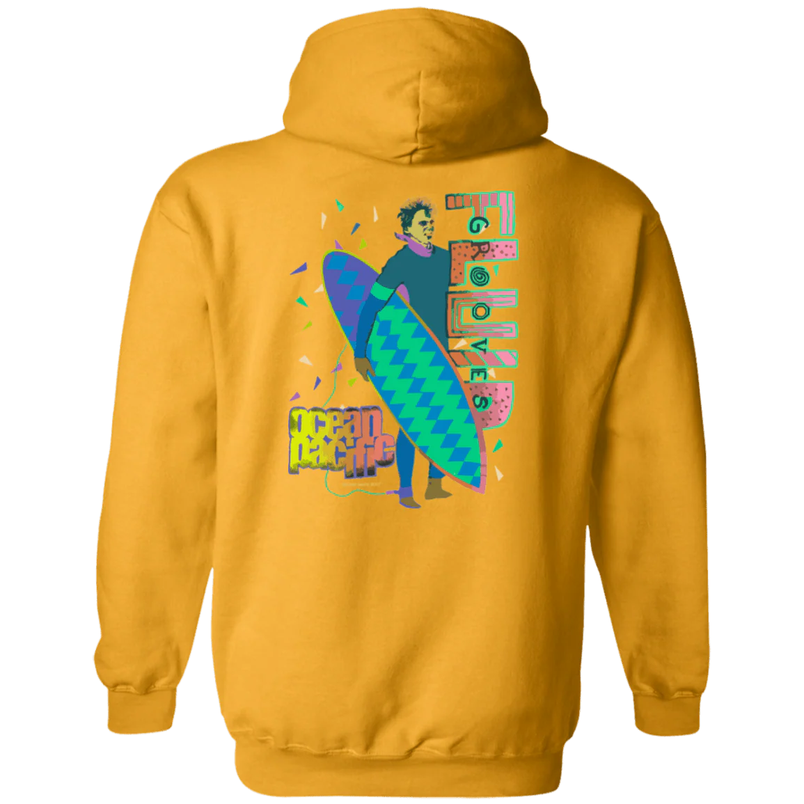 Fluid Grooves Flip Print Fleece Hoodie - Image 9