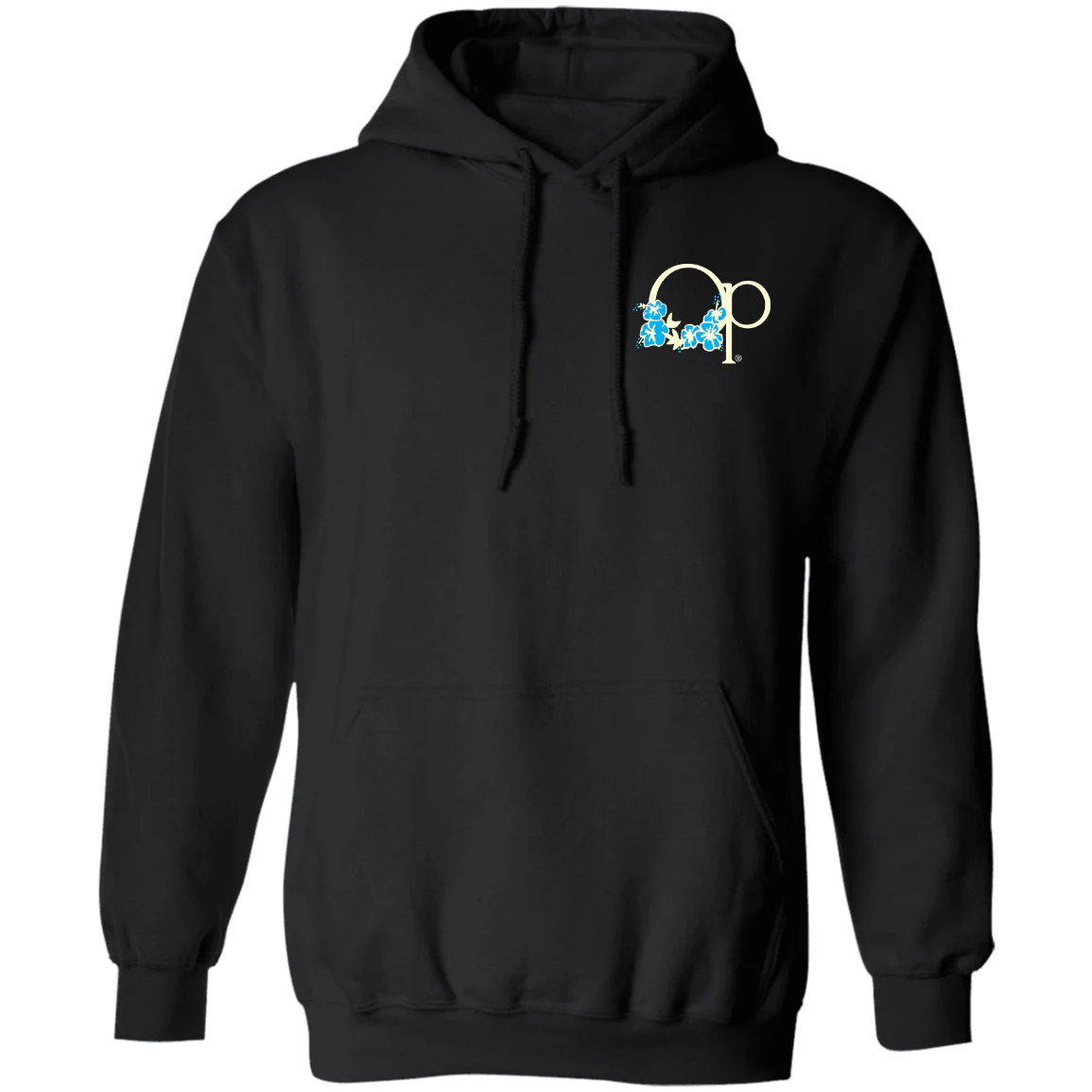 Flower Icon Flip Print Fleece Hoodie - Image 2