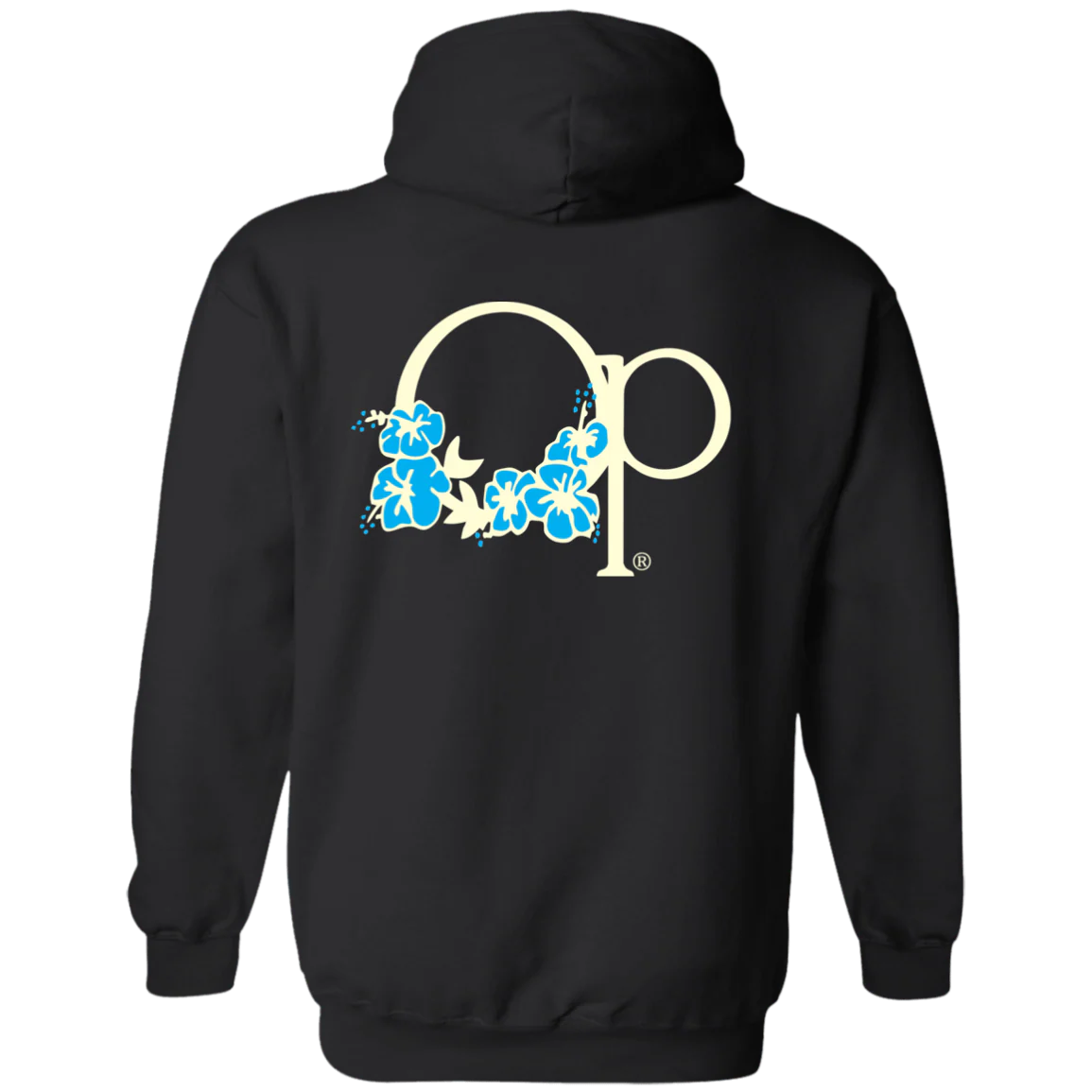 Flower Icon Flip Print Fleece Hoodie - Image 3