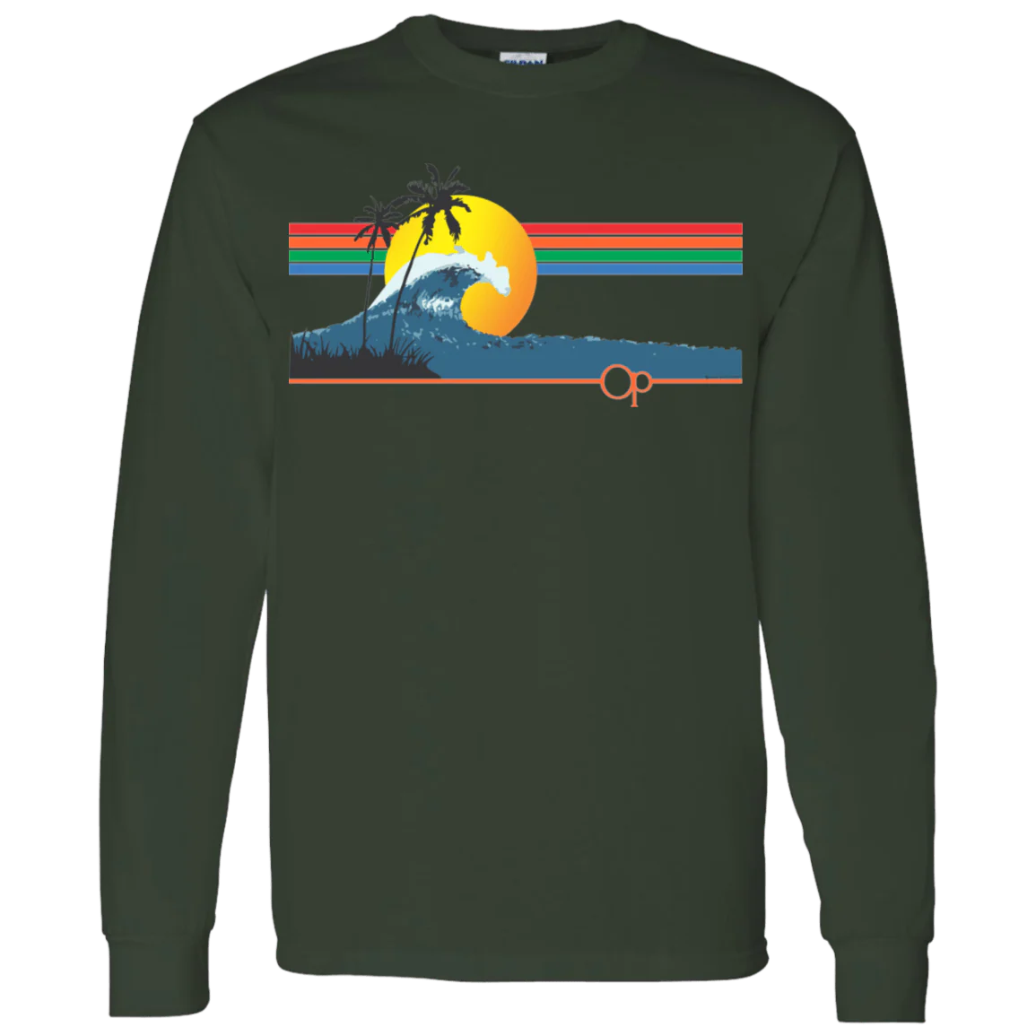 OP Sunset Wave Long Sleeve Tee - Image 4
