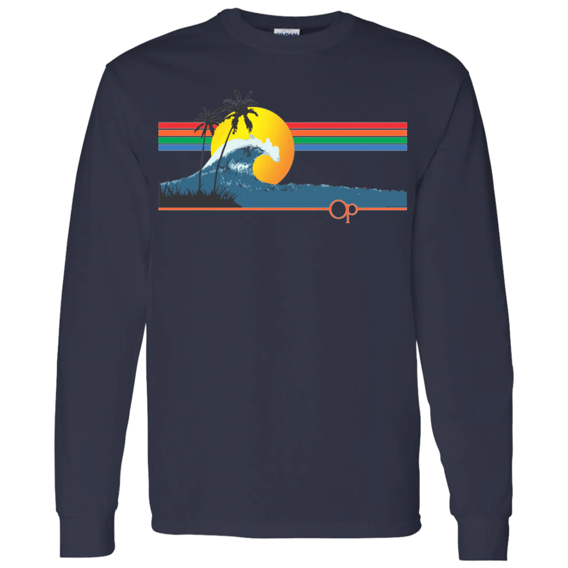 OP Sunset Wave Long Sleeve Tee - Image 7