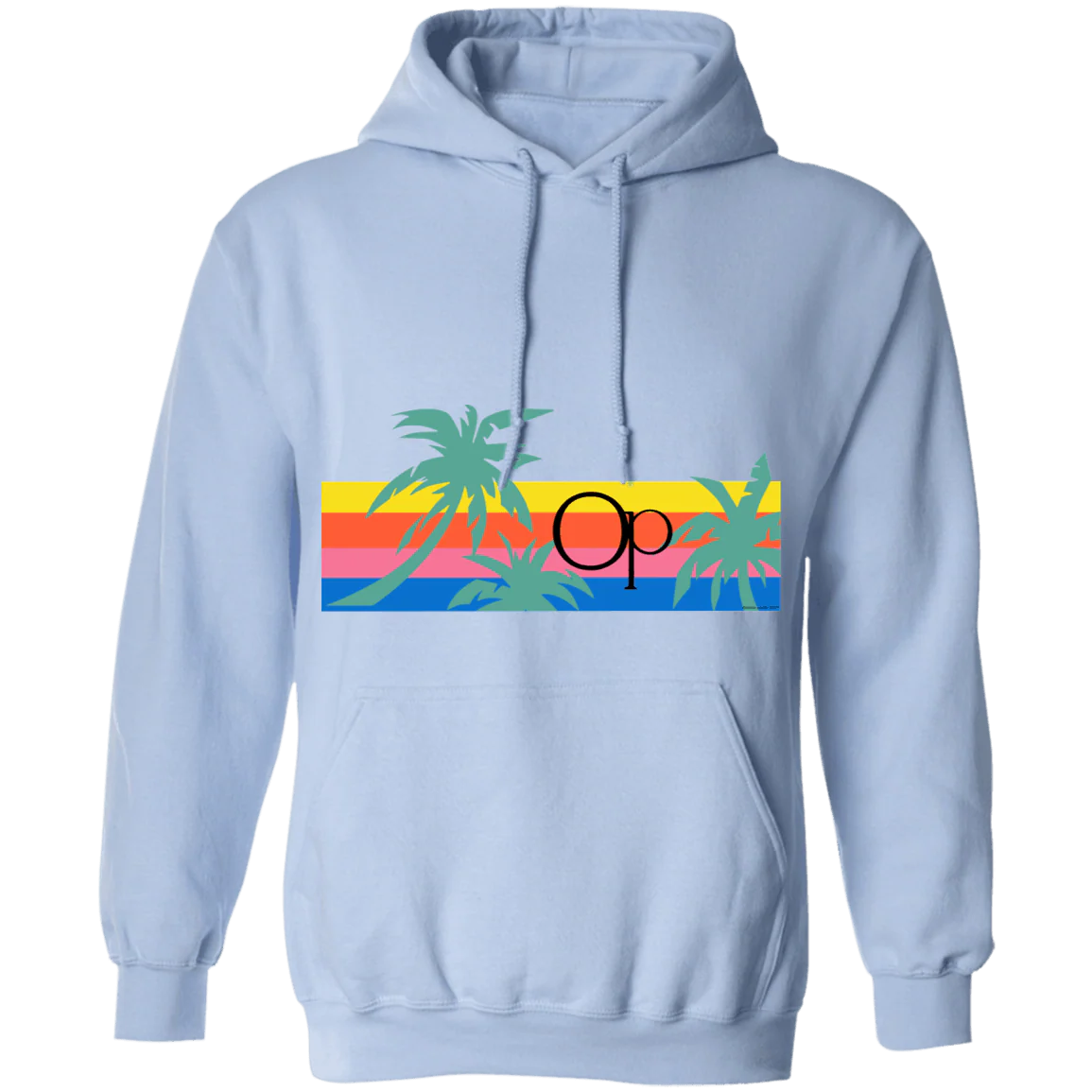 Palms Belly Print Fleece Hoodie - Image 4