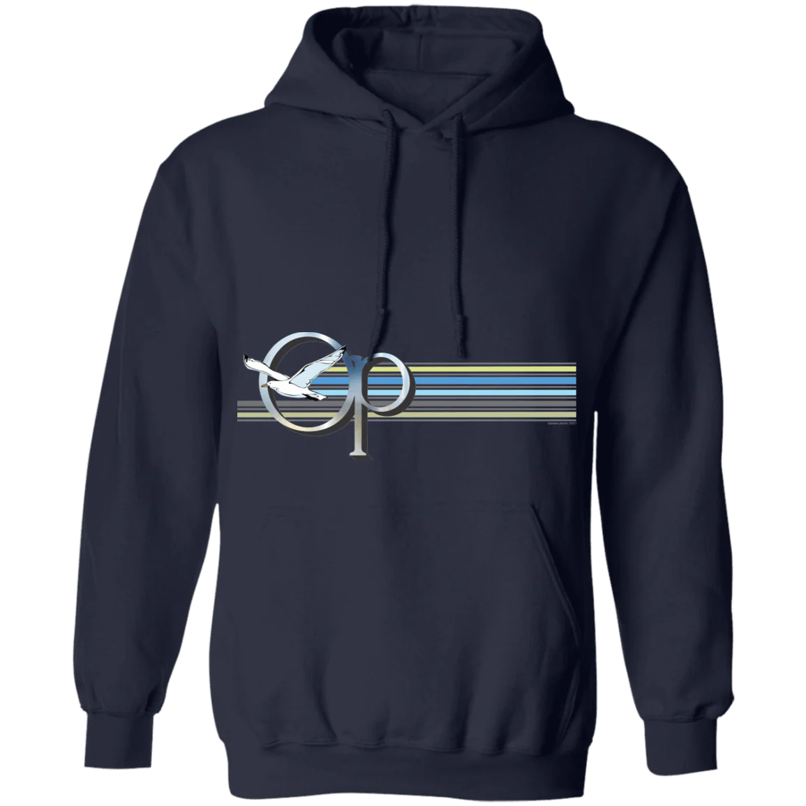 Sea Soar Belly Print Fleece Hoodie