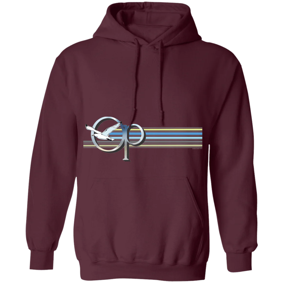 Sea Soar Belly Print Fleece Hoodie - Image 8