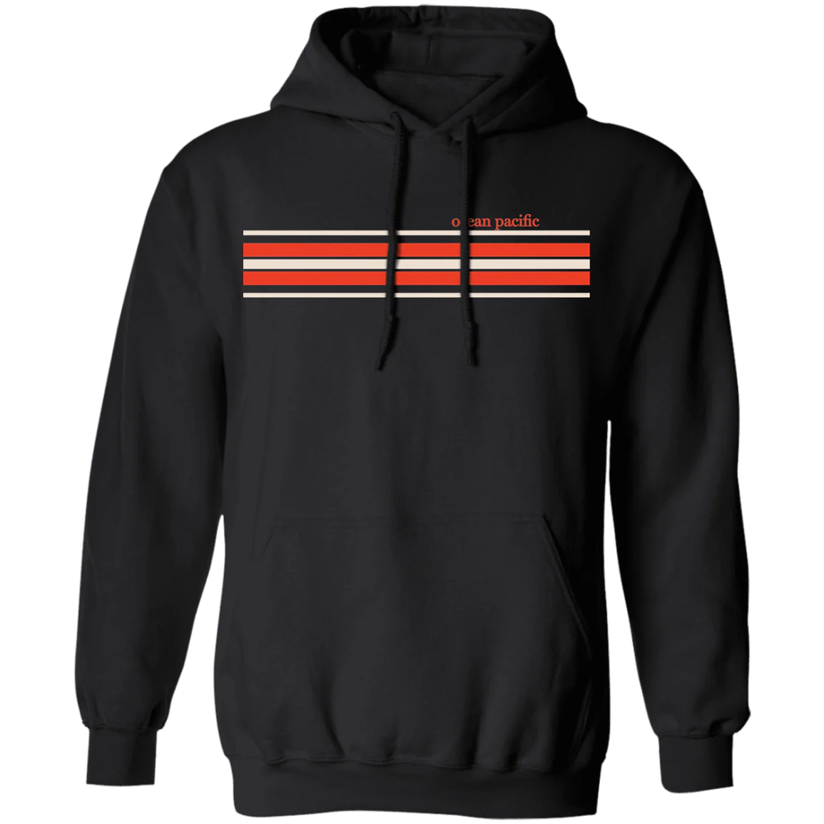Vintage Stripe Fleece Hoodie - Image 2